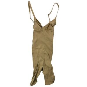 SKIMS Seamless Sculpt Mid Thigh Bodysuit Clay Shapewear S Nordstrom Tags